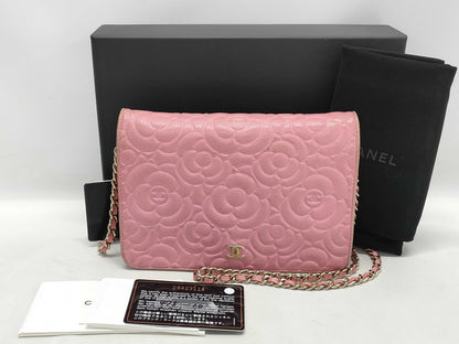 CHANEL Camellia Chain Shoulder Bag Wallet Shoulder Bag