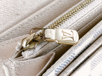 LOUIS VUITTON N61735 Damier Azur Louis Vuitton Damier Azur Portefeuille Sarah Wallet