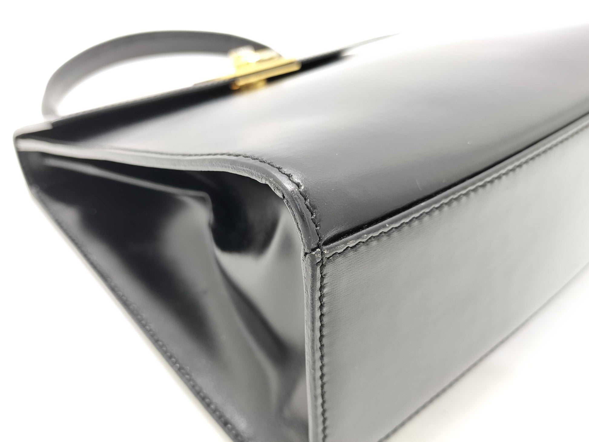 CELINE Gancini Leather Handbag