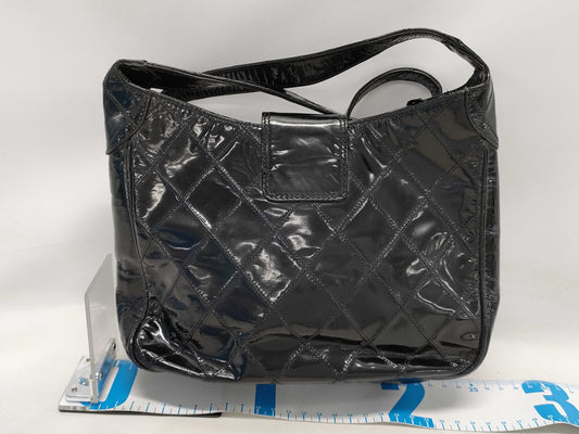 CHANEL Patent Bicolor Shoulder Bag
