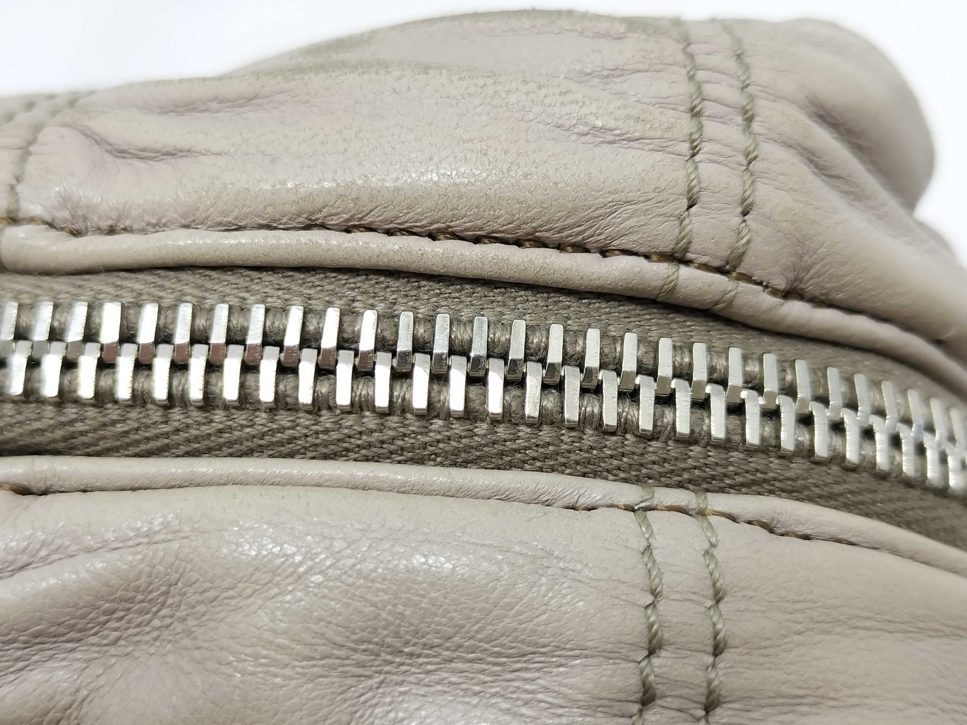 PRADA Gathered Logo Shoulder Bag Handbag