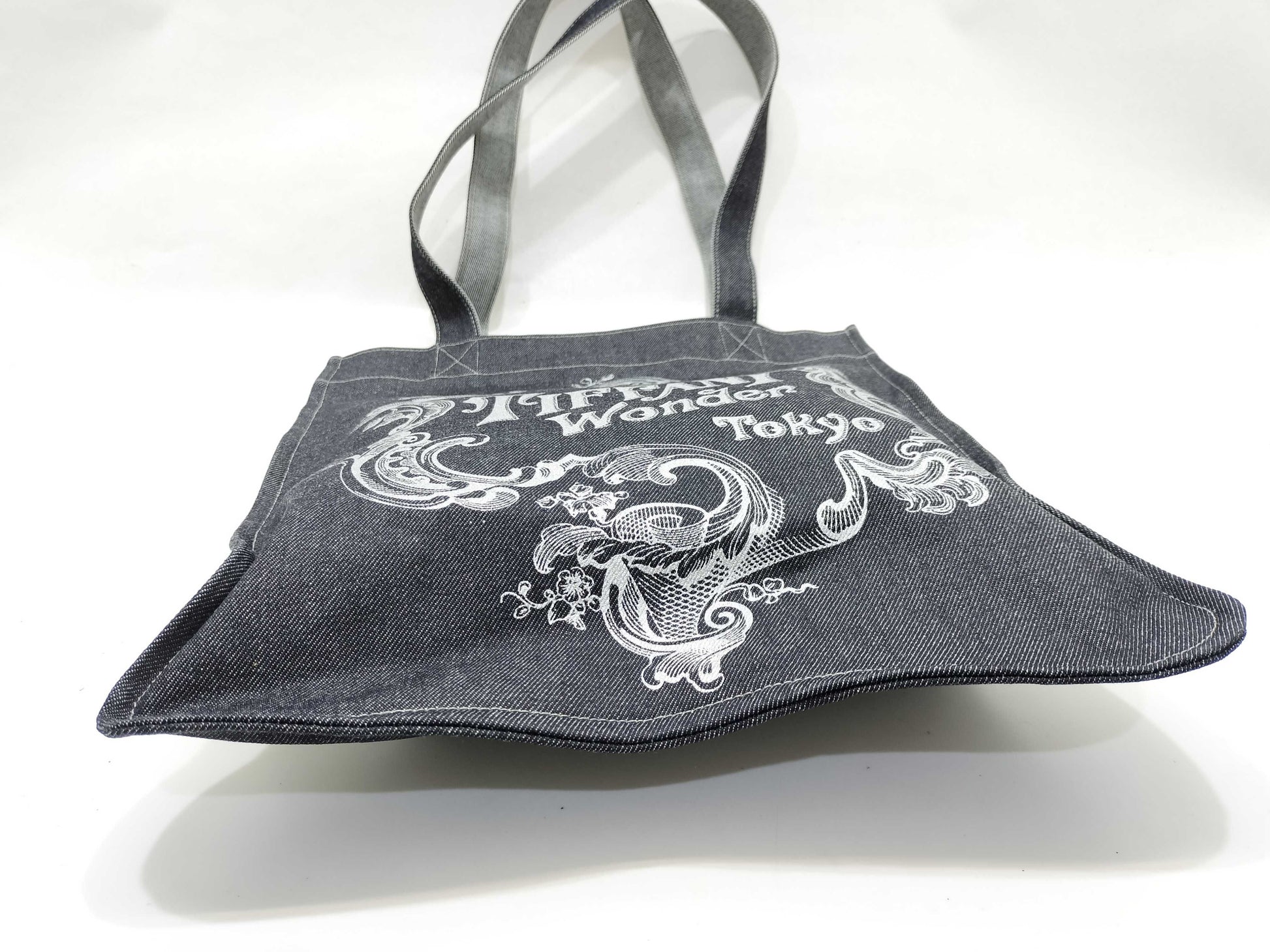 Tiffany & Co. Tiffany Logo Denim Tote Bag