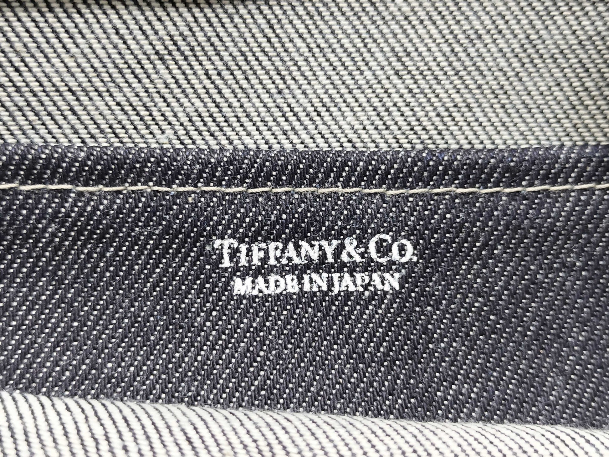 Tiffany & Co. Tiffany Logo Denim Tote Bag