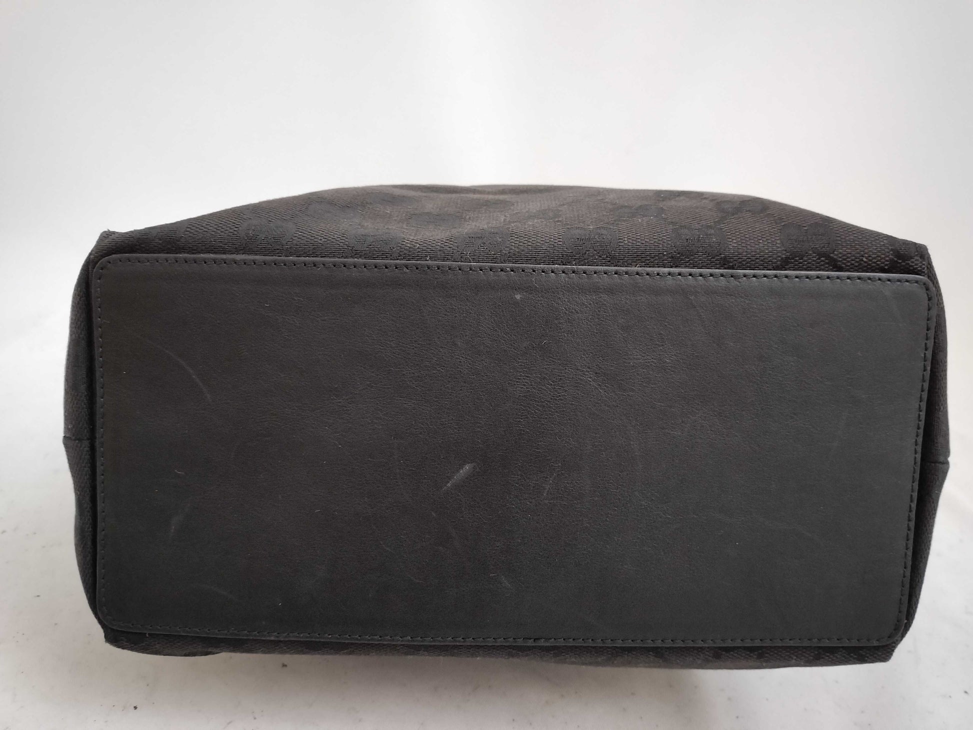 GUCCI GG Canvas GUCCI Gucci Canvas Leather Tote Bag Tote Bag
