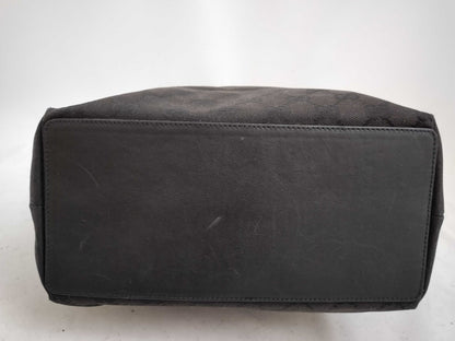 GUCCI GG Canvas GUCCI Gucci Canvas Leather Tote Bag Tote Bag