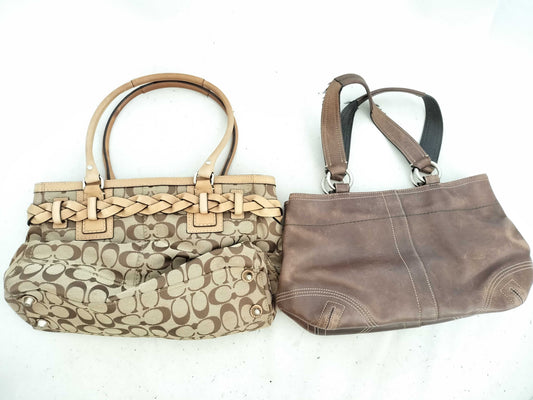 COACH Signature Coach Old Coach Signature Shoulder Bag and Handbag Set 