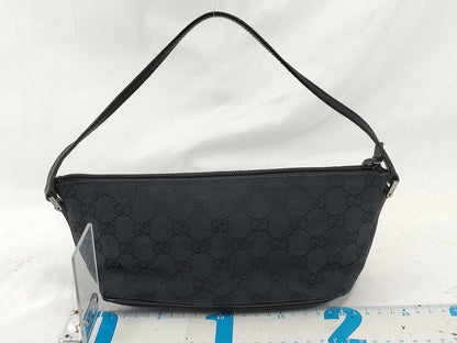 GUCCI GG Canvas GUCCI Gucci Accessory Pouch Canvas Leather Handbag