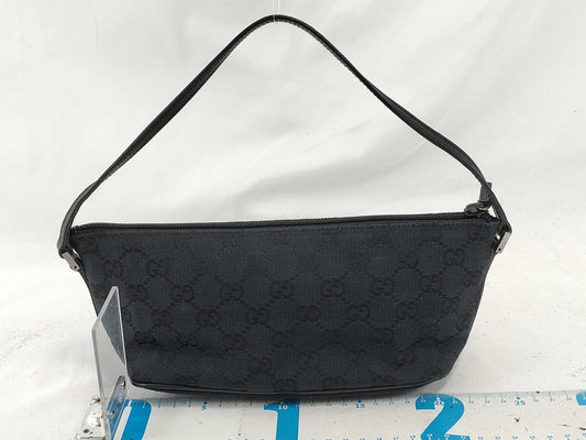 GUCCI GG Canvas GUCCI Gucci Accessory Pouch Canvas Leather Handbag
