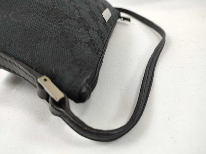 GUCCI GG Canvas GUCCI Gucci Accessory Pouch Canvas Leather Handbag
