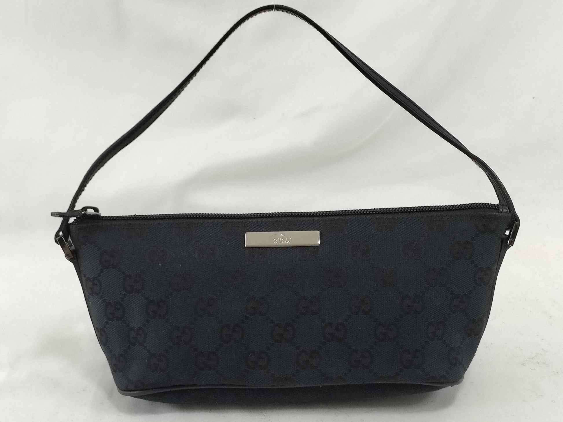 GUCCI GG Canvas GUCCI Gucci Accessory Pouch Canvas Leather Handbag