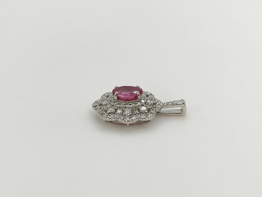 R1.183ct D1.11ct PT900 3.6g Pendant Top 