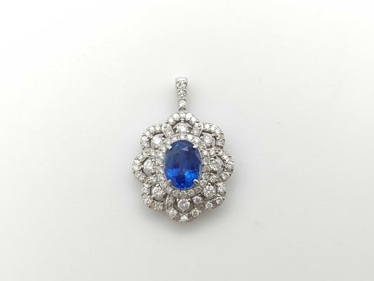 S1.740ct D1.29ct PT900 3.7g Pendant Top 