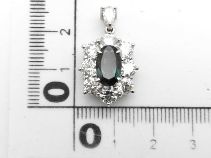 AX 2.194ct D 2.496ct/0.208ct PT900 6.3g Pendant Top 