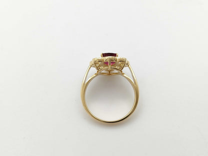 R1.147ct D2.01ct K18 6.2g Ring 
