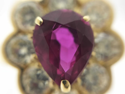R1.893ct D1.99ct K18 6.3g Ring 