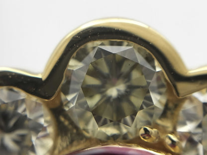 R1.893ct D1.99ct K18 6.3g Ring 