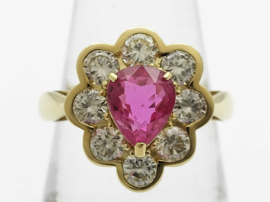 R2.040ct D2.00ct K18 6.4g Ring 