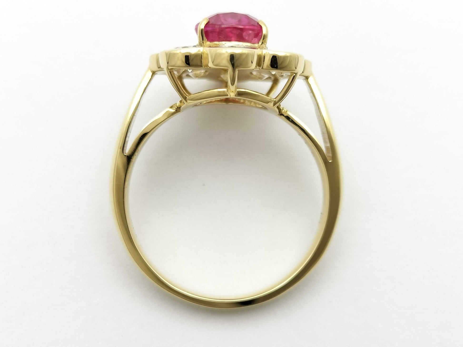 R2.040ct D2.00ct K18 6.4g Ring 