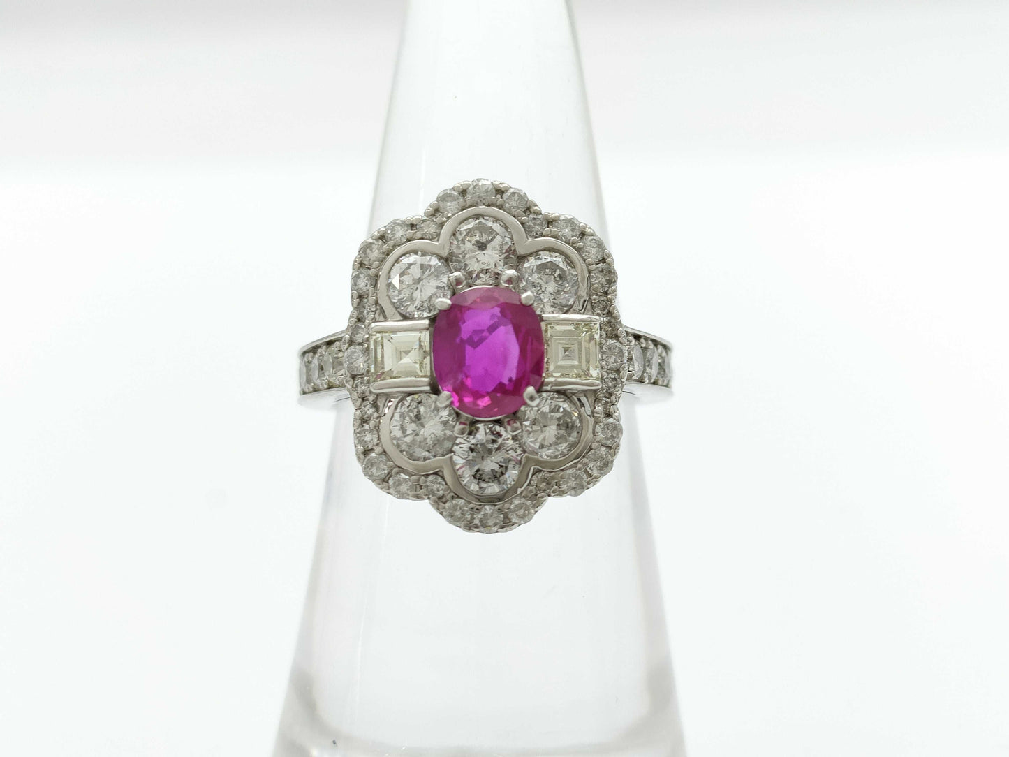 R1.04ct D2.67ct PT900 8.9g Ring 