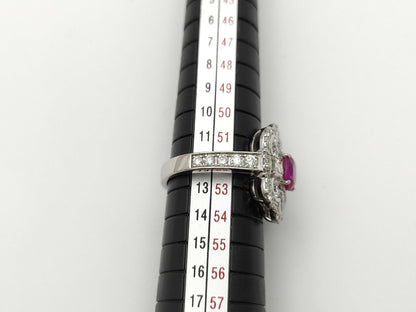 R1.04ct D2.67ct PT900 8.9g Ring 