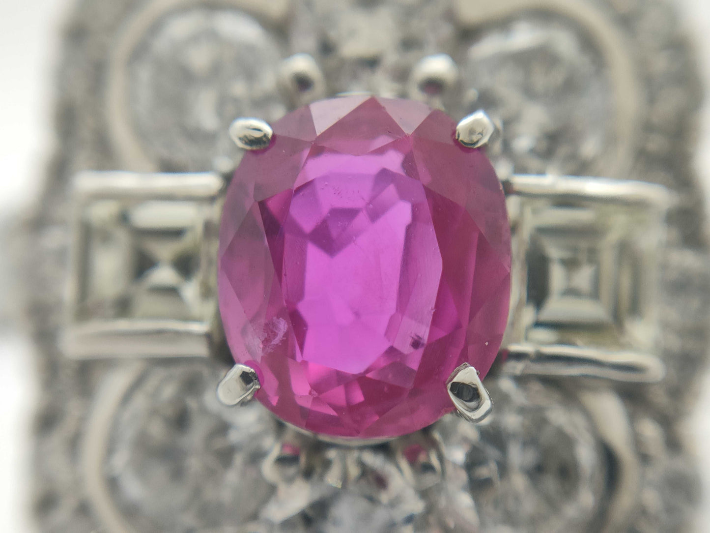 R1.04ct D2.67ct PT900 8.9g Ring 