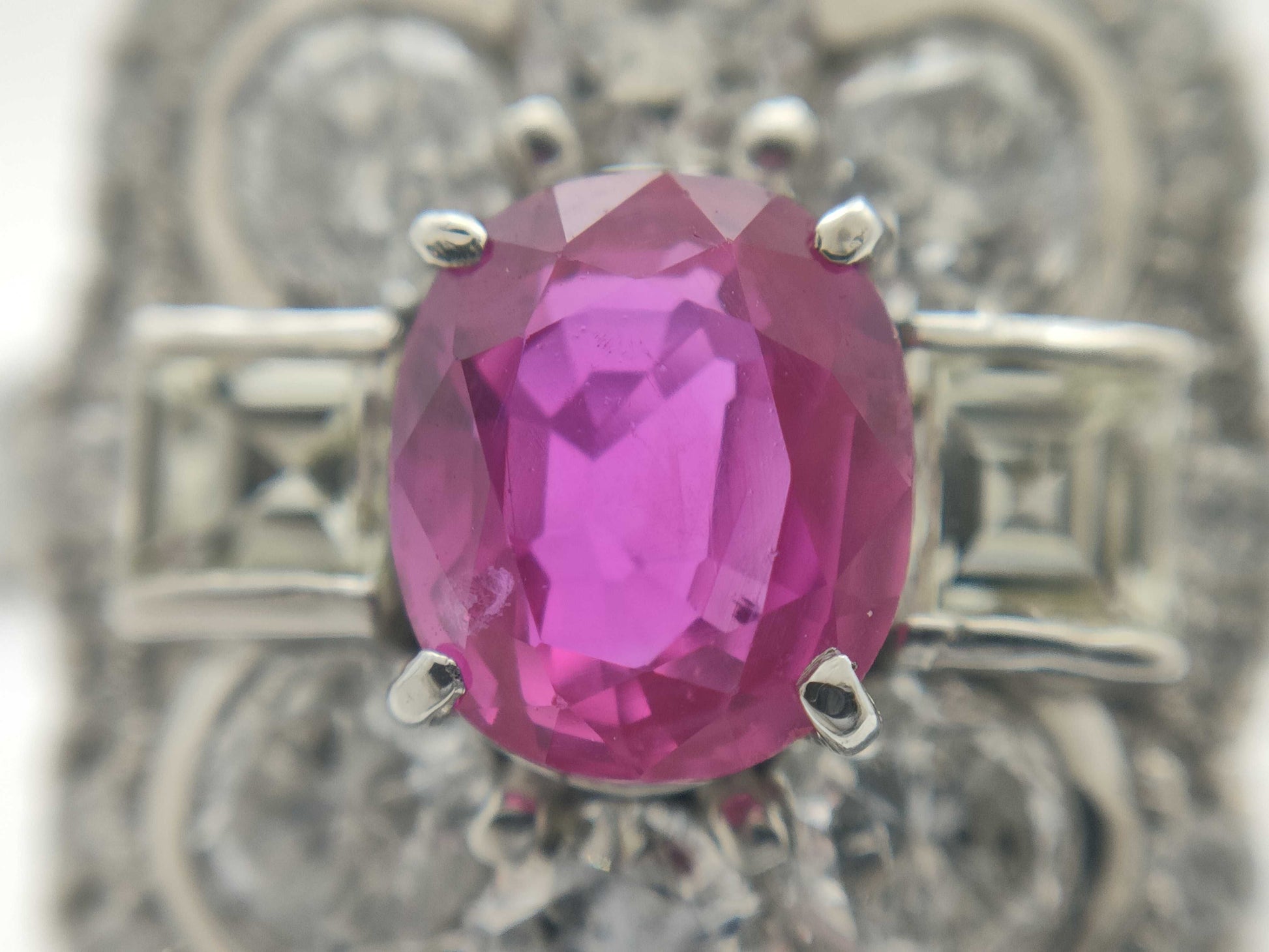 R1.04ct D2.67ct PT900 8.9g Ring 