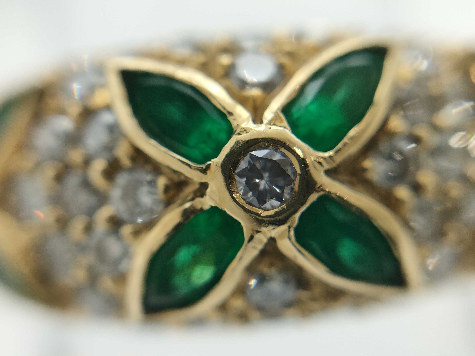 E0.77ct D1.00ct K18 8.2g Ring 
