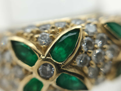 E0.77ct D1.00ct K18 8.2g Ring 