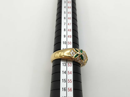 E0.77ct D1.00ct K18 8.2g Ring 