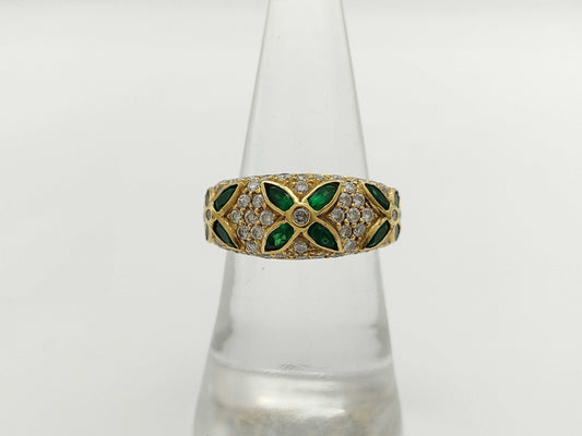 E0.77ct D1.00ct K18 8.2g Ring 