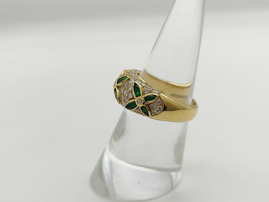E0.77ct D1.00ct K18 8.2g Ring 
