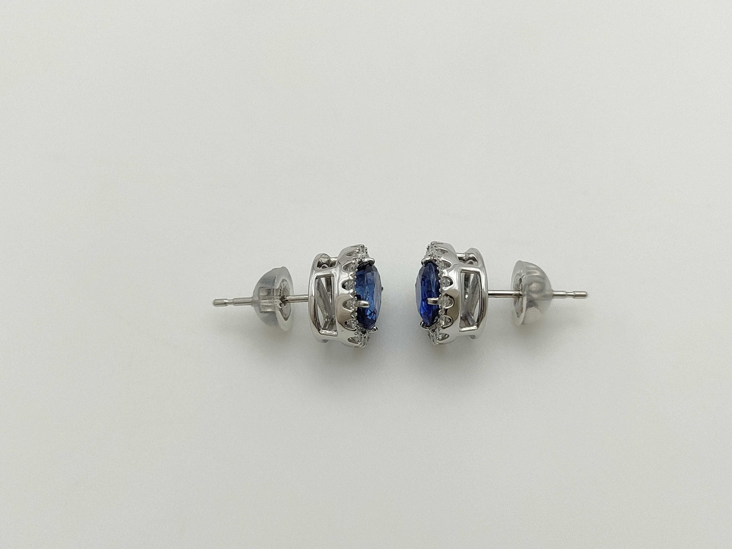 S0.97/0.74ct D0.12/0.12ct PT900 2.9g Earrings 