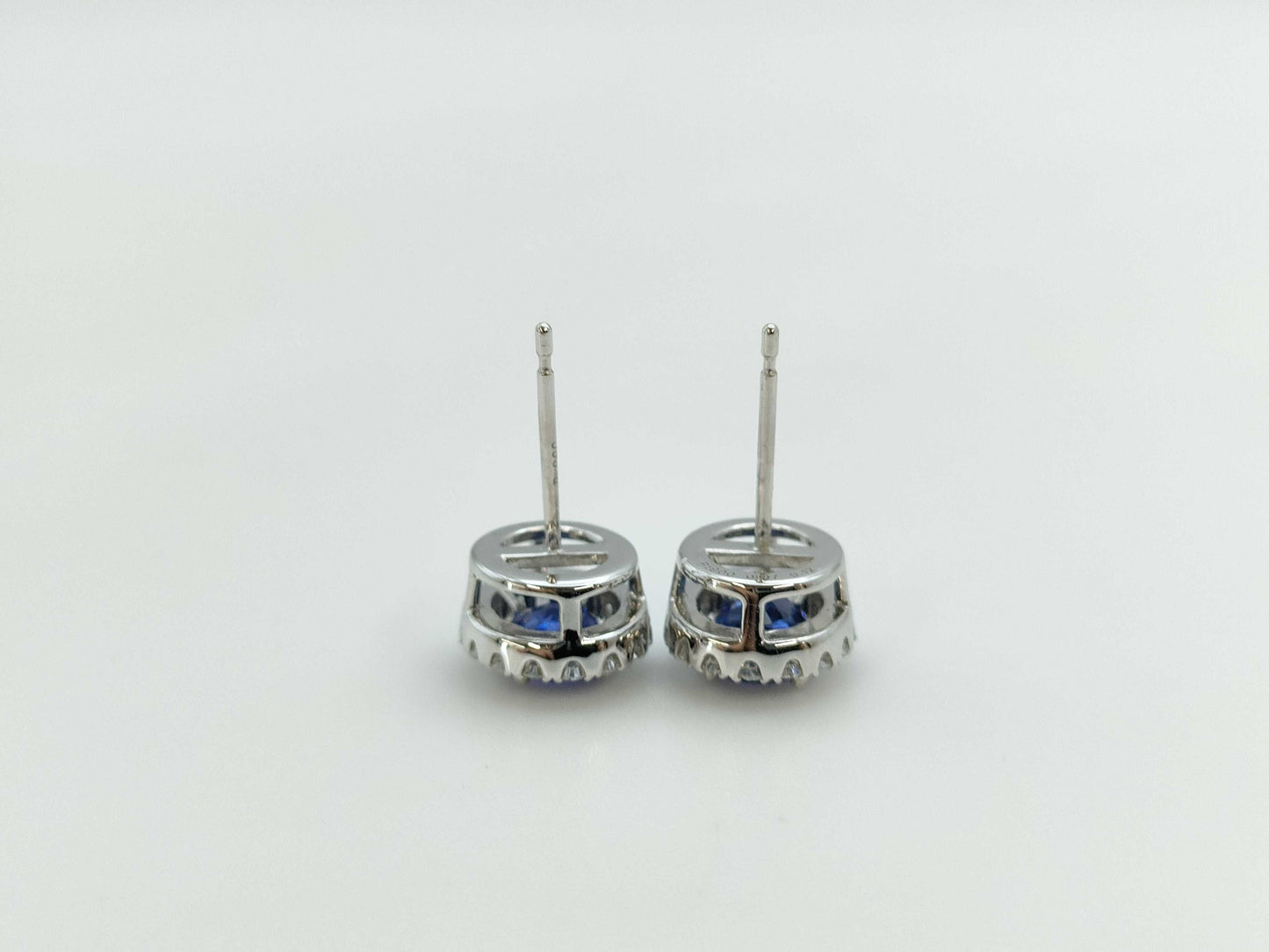 S0.97/0.74ct D0.12/0.12ct PT900 2.9g Earrings 