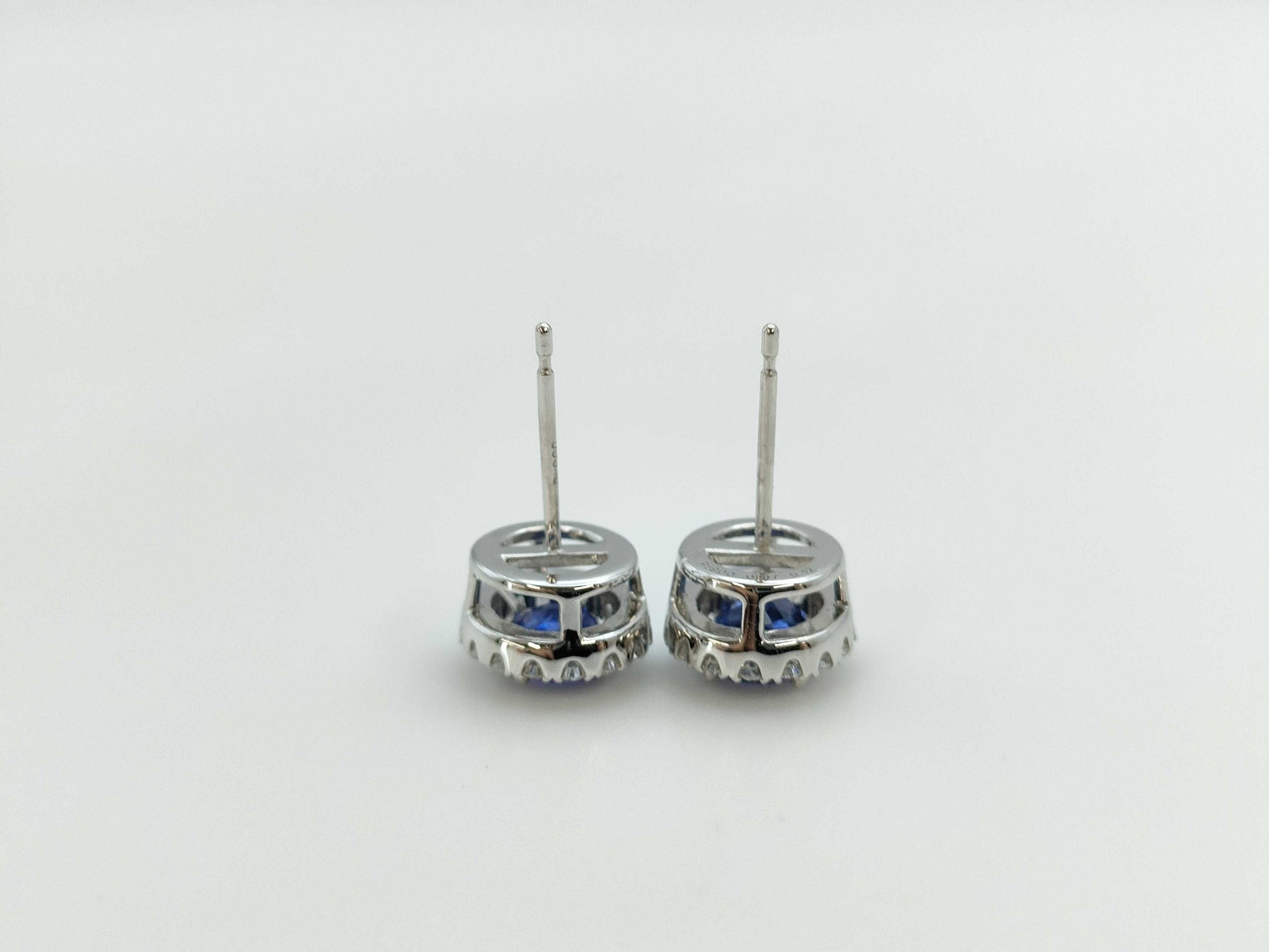 S0.97/0.74ct D0.12/0.12ct PT900 2.9g Earrings 