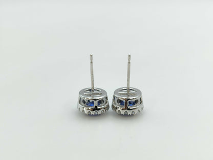 S0.97/0.74ct D0.12/0.12ct PT900 2.9g Earrings 
