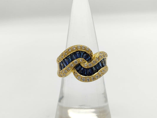 S1.65ct D0.45ct K18 9.3g Ring 