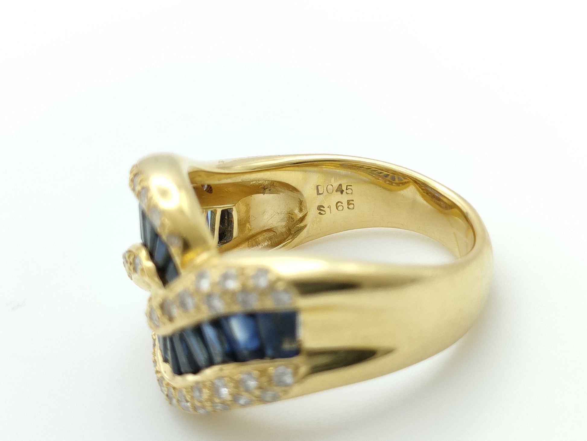 S1.65ct D0.45ct K18 9.3g Ring 