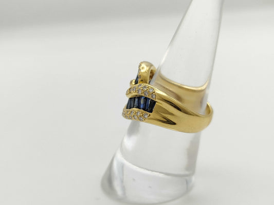 S1.65ct D0.45ct K18 9.3g Ring 