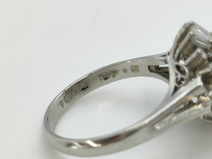 S2.46ct D0.61ct PT900 6.9g Ring 