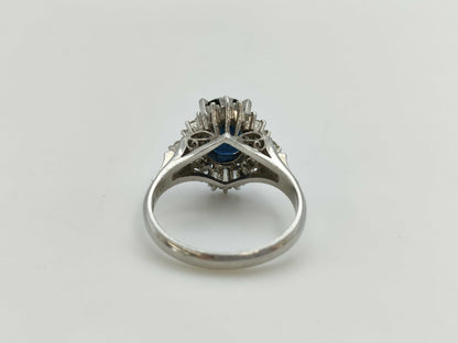 S2.46ct D0.61ct PT900 6.9g Ring 