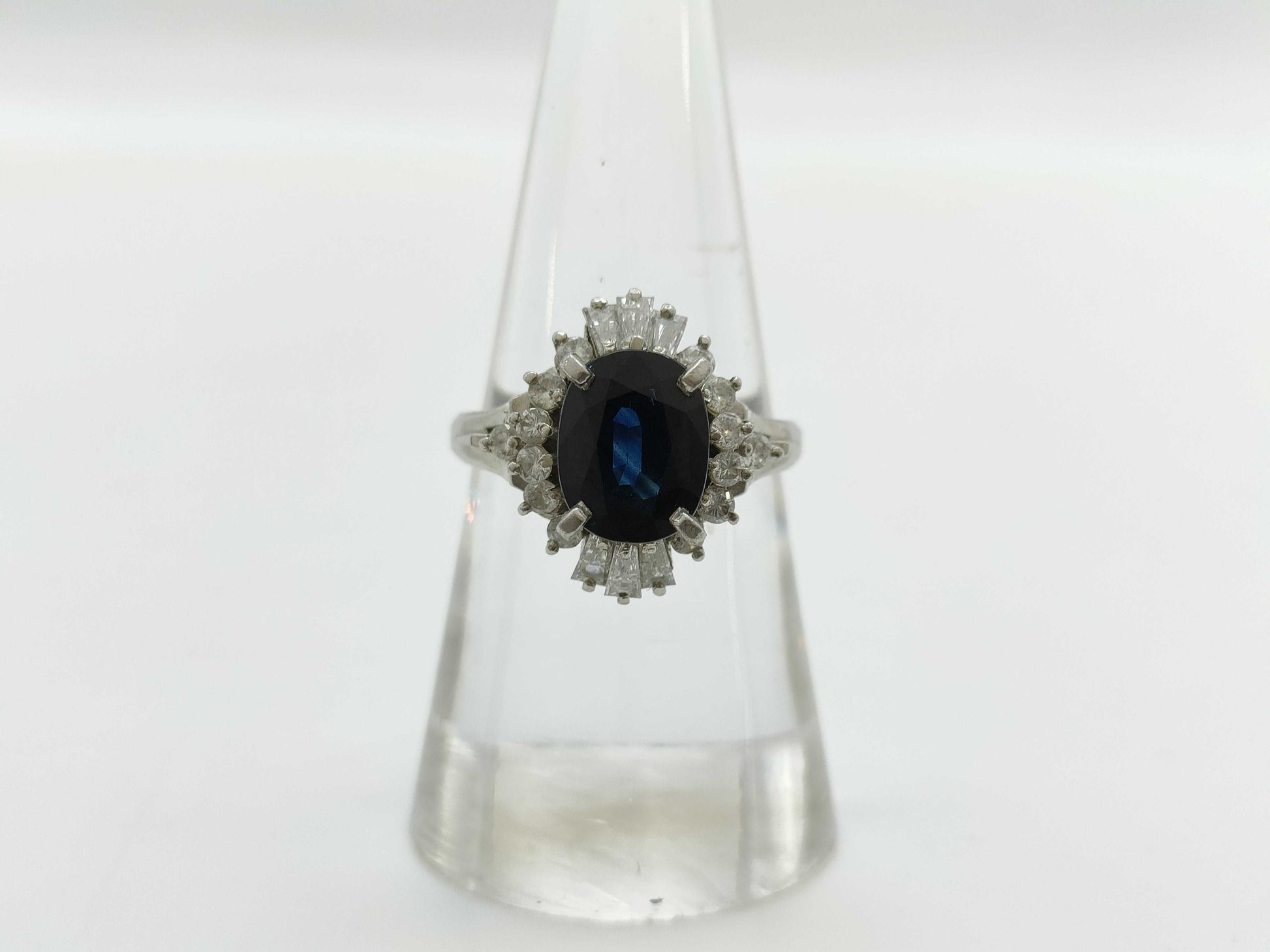 S2.46ct D0.61ct PT900 6.9g Ring 
