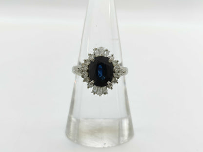 S2.46ct D0.61ct PT900 6.9g Ring 