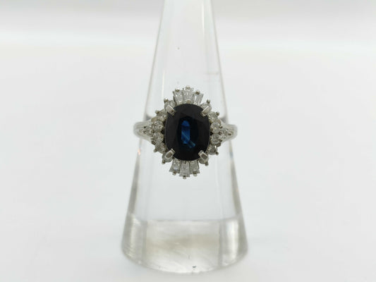 S2.46ct D0.61ct PT900 6.9g Ring 