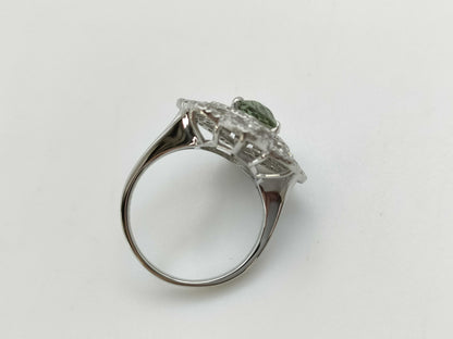AX 2.857ct D 0.76ct PT950 8.3g Ring 