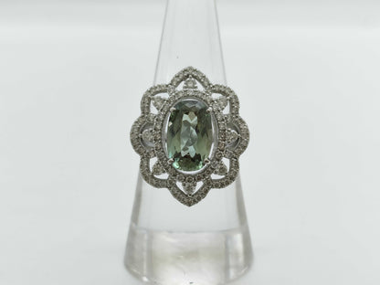 AX 2.857ct D 0.76ct PT950 8.3g Ring 