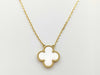Van Cleef & Arpels Vintage Alhambra Mother-of-Pearl Necklace in Yellow Gold and Au750, 5.2g 