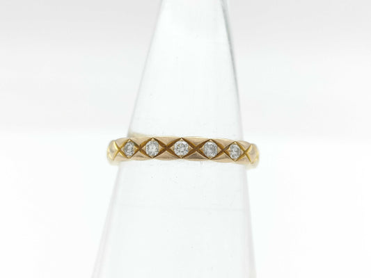 CHANEL Coco Crush #47 Diamond Au750 2.6g Ring 