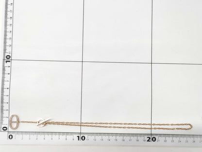 HERMES Contour LG Diamond PG Au750 10.4g Necklace 