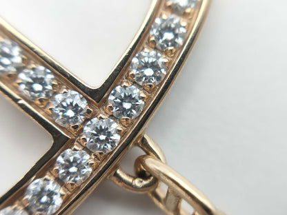 HERMES Contour LG Diamond PG Au750 10.4g Necklace 