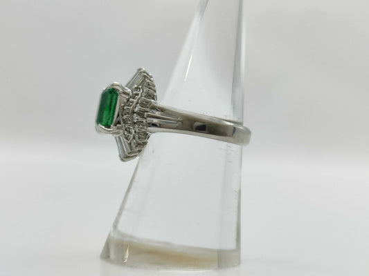 Emerald D0.70ct PT900 7.6g Ring 